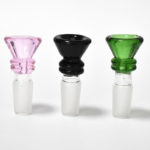 GB05 14mm Male Funnel Bowl For Glass Bong Pipes 5mm Thick Slides Bongs Heady Oil Rigs Pieces Slide