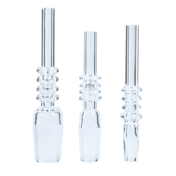NC-Quartz-Tip-01 10mm 14mm Quartz Tips with Plastic Clip For Mini Nectar Collector Kits Dab Oil Rigs