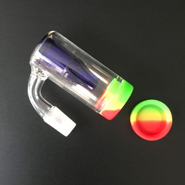 14mm Male 90 Degree Reclaim Catcher Multicolor Silicone - Quartz