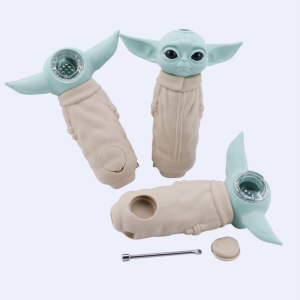 Baby Yoda silicone pipe
