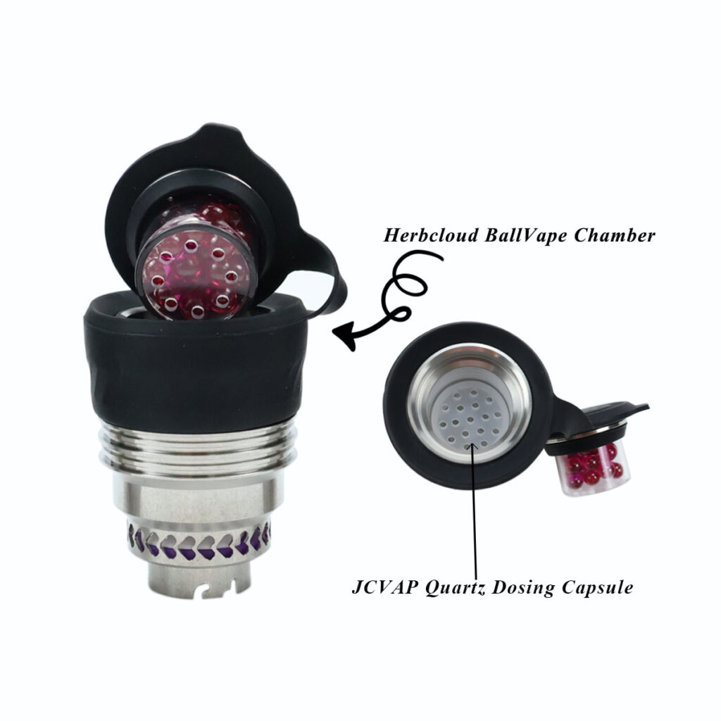 Ruby Herbcloud Chamber with quartz dosing capsule