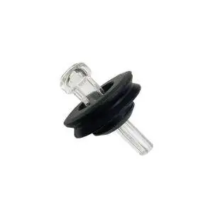 XXL Glass ball cap with silicone cap