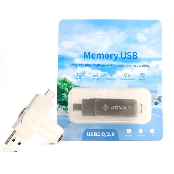 USB Drive - JCVAP Brand Merchandise-7 USB Type-C 2 in 1 Flash Drive - JCVAP Brand Merchandise