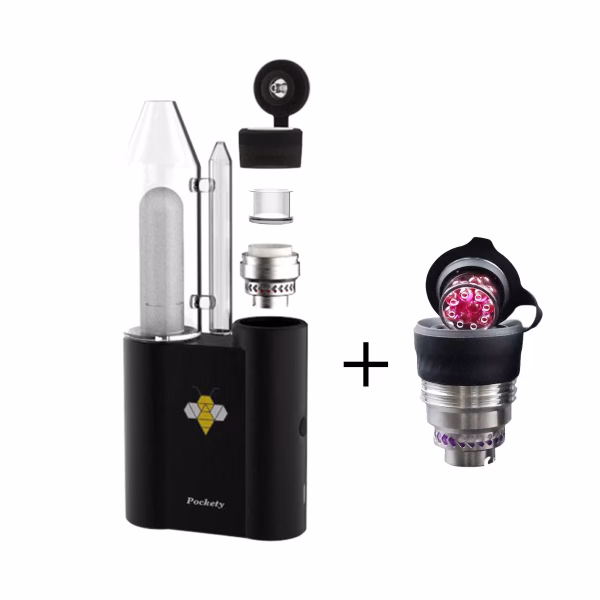 Pockety with quartz insert add Herbcloud Quartz Ruby Pockety with quartz chamber and herbcloud quartz chamber