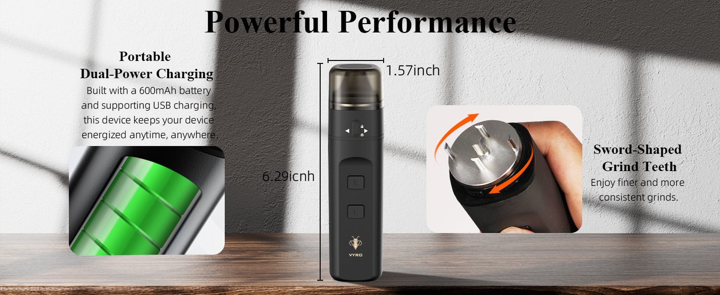 JCVAP VYRO Electric Herb Grinder