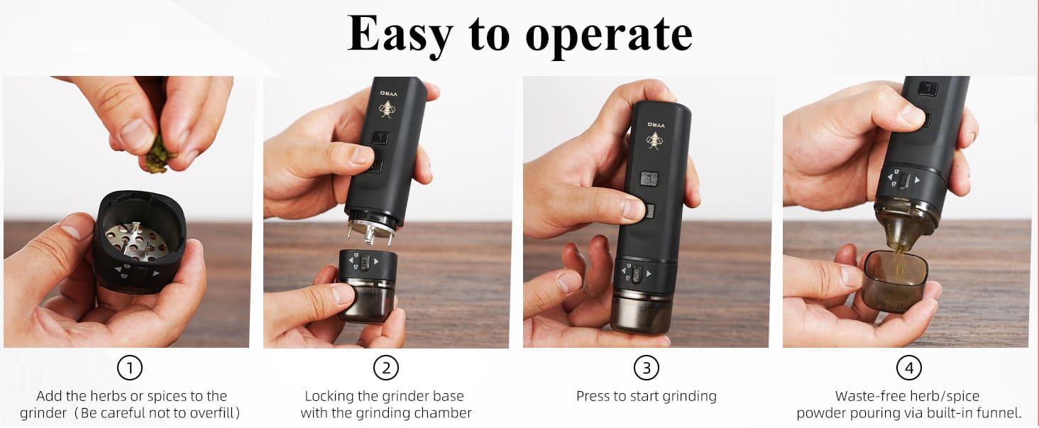 JCVAP VYRO Electric Herb Grinder