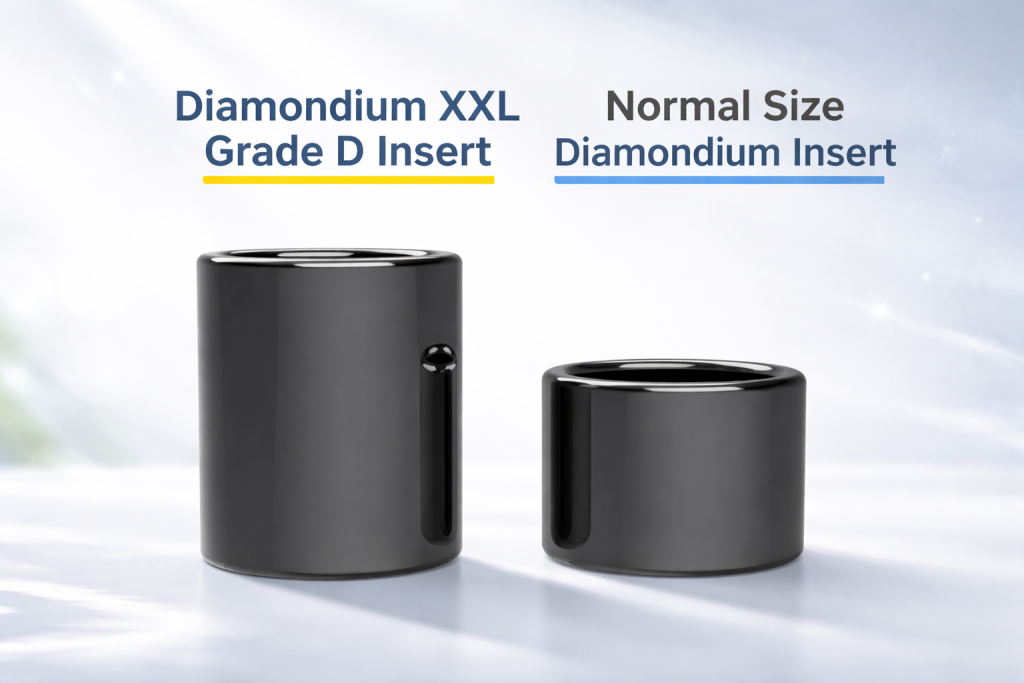 JCVAP Diamondium XXL Insert vs Normal Size Insert