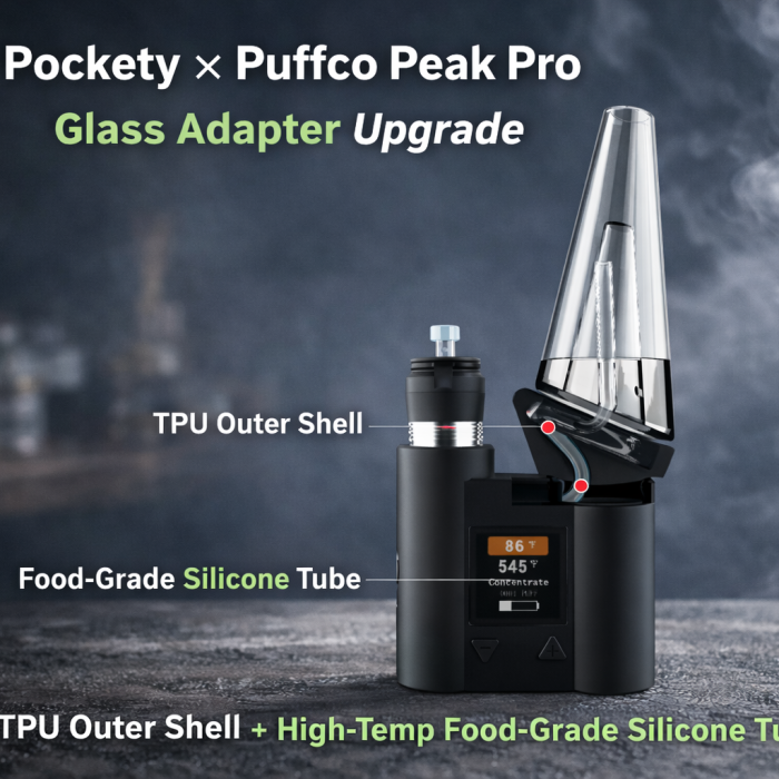 JCVAP Pockety Puffco Peak Pro Glass Adapter