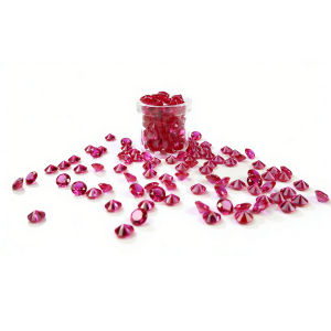 Ruby Diamond Faceted Cut 2.5mm